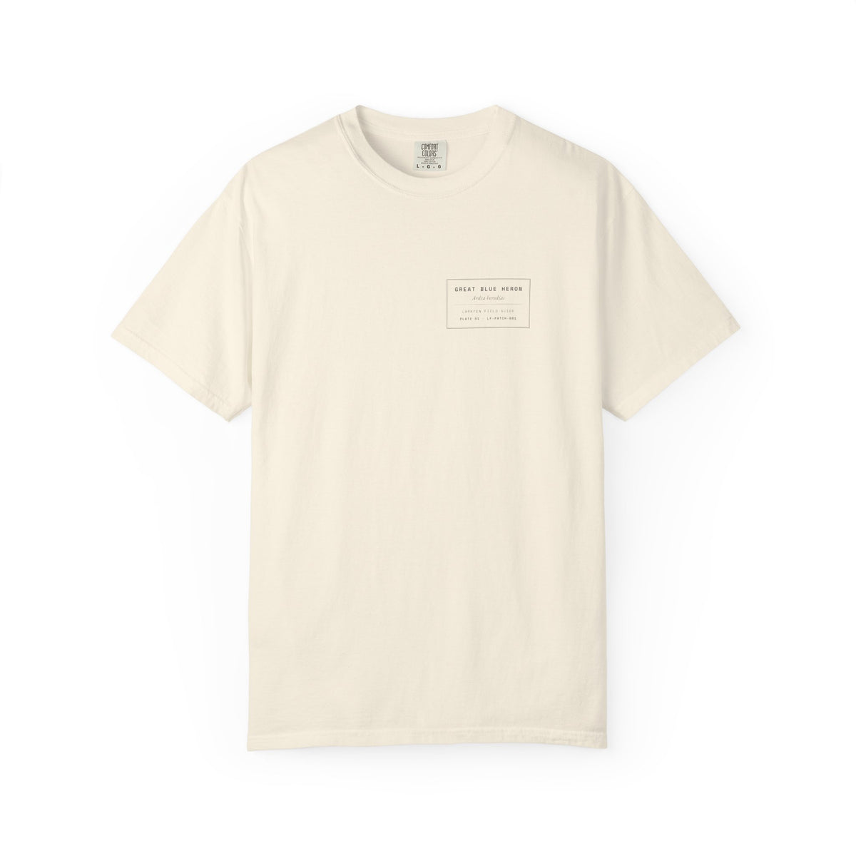 Great Blue Heron — Wetland Plate Tee · Plate 01